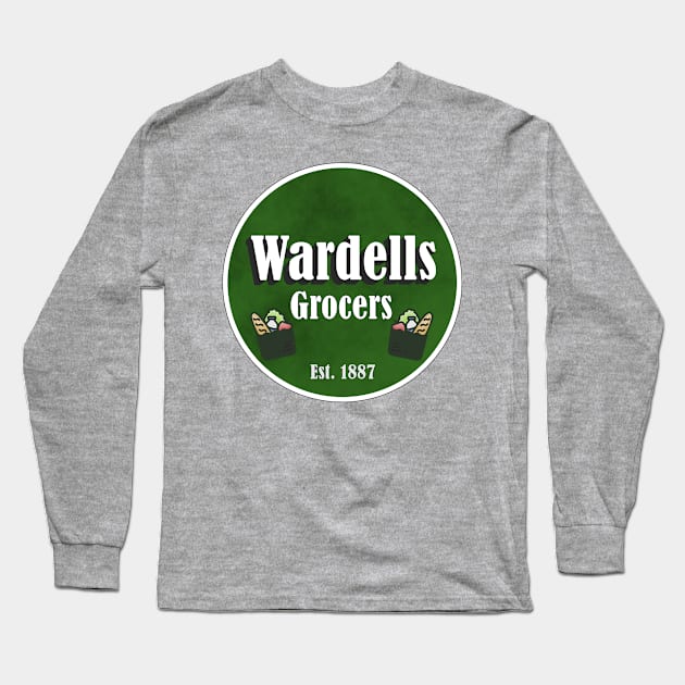 Wardell's Grocers Long Sleeve T-Shirt by drawnexplore